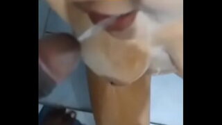 horny guy humiliate his cock hungry hot wife cum in her mouth